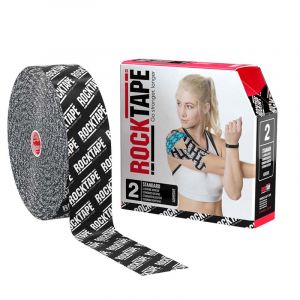 Cinta kinesiológica RockTape Bulk Size 5 cm x 32 m color negro