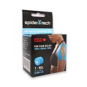 Cinta Kinesiólogica CAD Spidertech 2” Azul