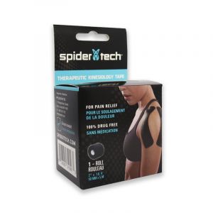 Cinta Kinesiológica CAD Spidertech 2” Negro