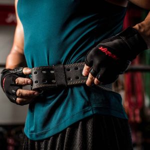 Cinto para gym de cuero marca Harbinger